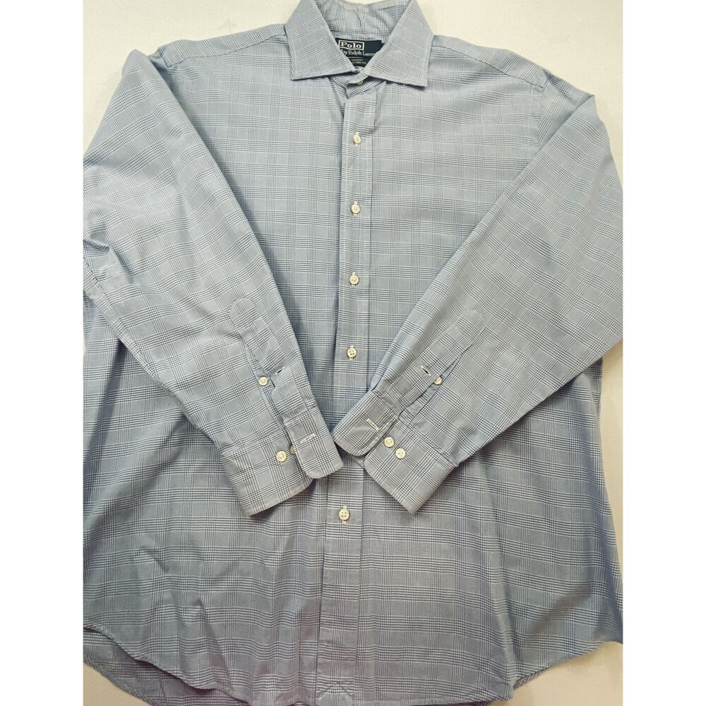 Polo Ralph Lauren Mens Regent Custom Fit Long Sleeve Button Up Shirt 16.5 32/33